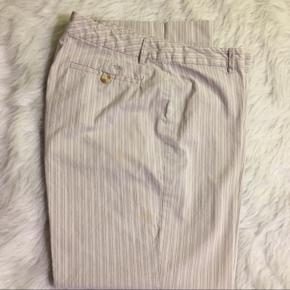 [Tommy Hilfiger] Lt Blue and Grey Stripe Slacks